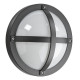 Solo applique E27 60W graphite diffuseur polycarbonate opale IP65