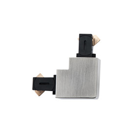 ZIP 230V connecteur 90 DG acier brossé