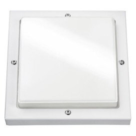 Basso appl apparent blanc/opale 2xE27 CFL max 33W+det. IP65