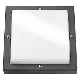 Basso appl apparent graphite/opale 2xE27 CFL max 33W+det. IP65