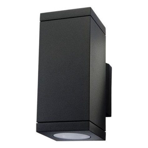 Echo appl apparent LED noir 2x6W LED GU10 230V IP54