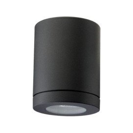 Metro plafonnier LED noir 6W LED GU10 230V IP65