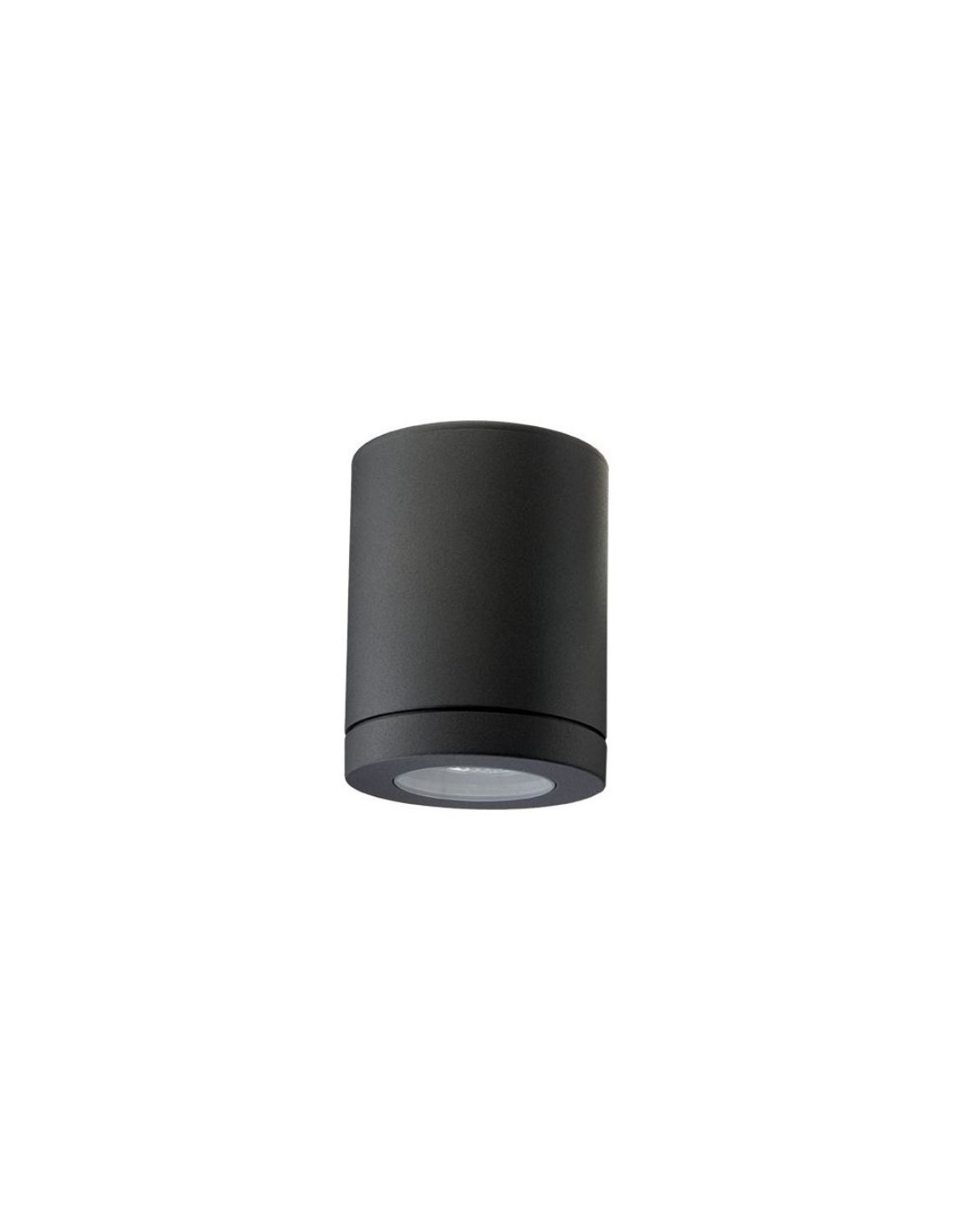 Metro plafonnier LED noir 6W LED GU10 230V IP65