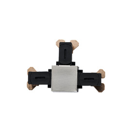 Zip 230V Rail T-Connecteur Acier Brosse
