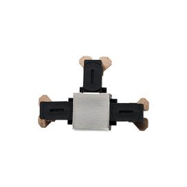 Zip 230V Rail T-Connecteur Acier Brosse