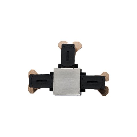 Zip 230V Rail T-Connecteur Acier Brosse