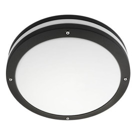 Discos noir mat 2xE27 CFL + détecteur