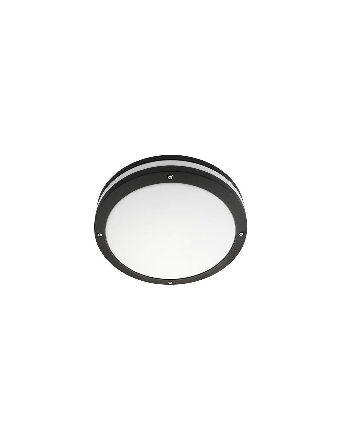 Discos noir mat 2xE27 CFL + détecteur