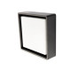 FRAME SQUARE GRAPHITE LED 3000K + CREPUSC.