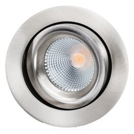 JUNISTAR LUX Acier brossé 7W led 3000K CRI98 220-240V 520lm 100000u 42° dim