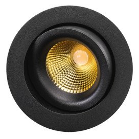 JUNISTAR LUX Noir Or 7W led 2700K CRI98 220-240V 500lm 100000u 42° dim + refl. o