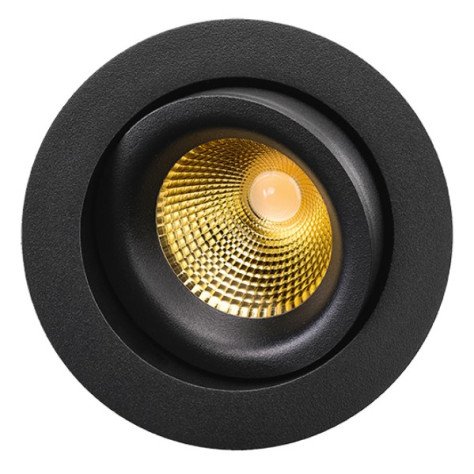 JUNISTAR LUX Noir Or 7W led 2700K CRI98 220-240V 500lm 100000u 42° dim + refl. o