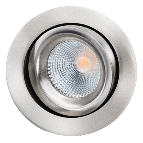 JUNISTAR LUX Acier brossé 7W led 2700K CRI98 220-240V 500lm 100000u 42° dim