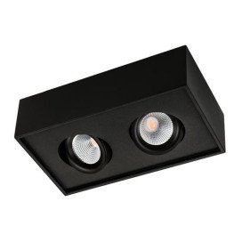 Cube Lux 2X8W Led Noir 3000K