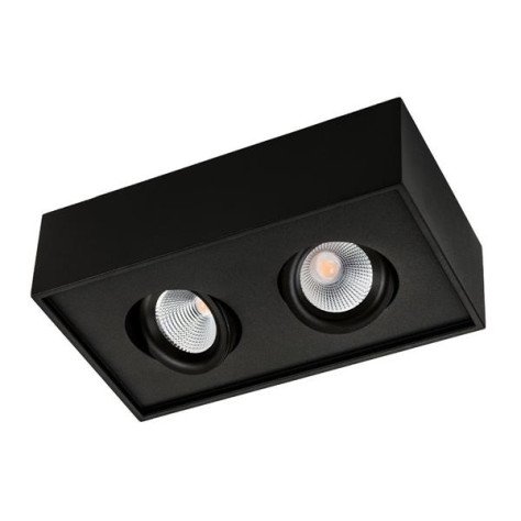 Cube Lux 2X8W Led Noir 3000K