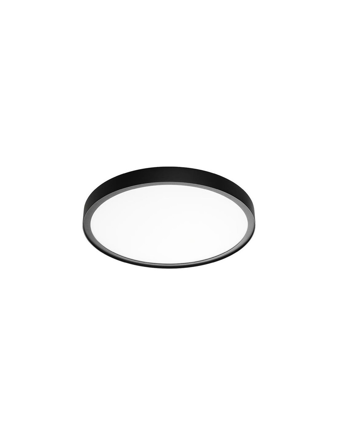 Disc 480 noir 3000K LED 36W + détecteur mouvement