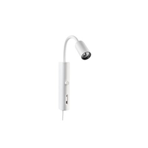 Tube Wall blanc USB 3000K Coupure de phase