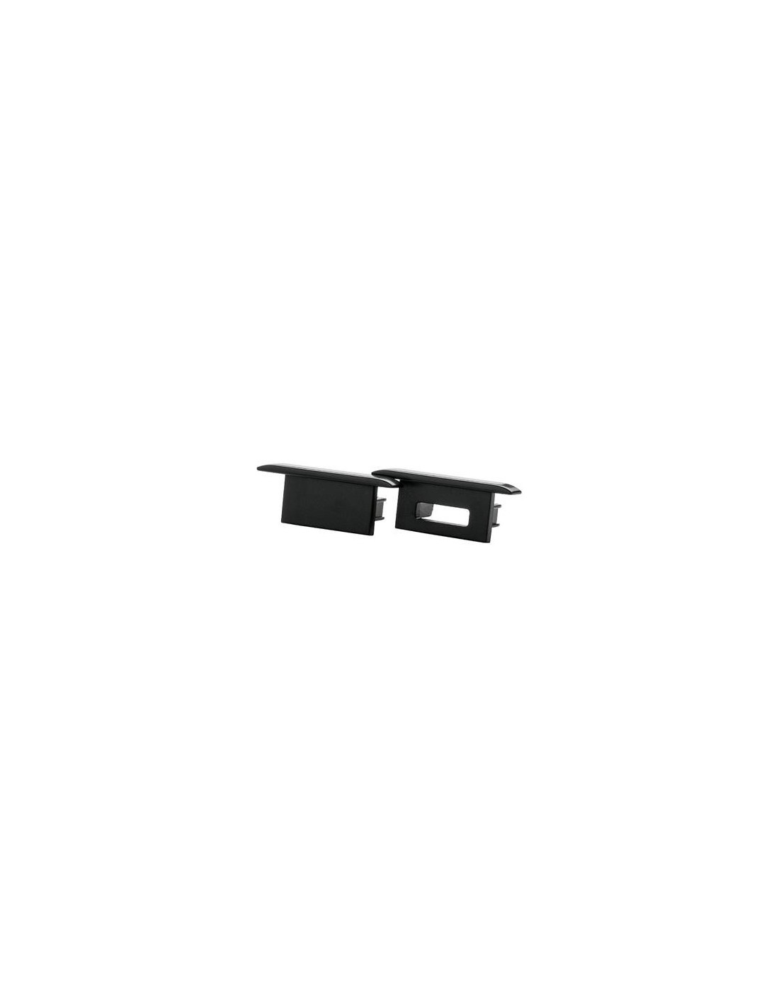 StripLine Noir Embout final encastré kit