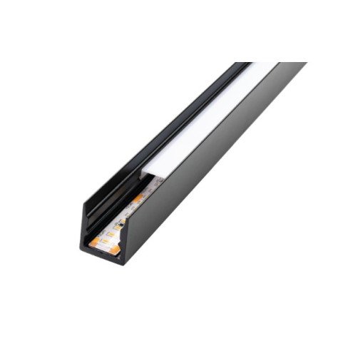 Stripline 1,8m profile surface soft noir in/out