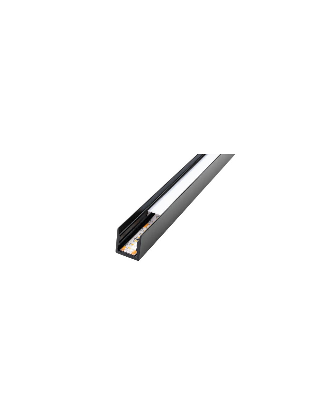 Stripline 1,8m profile surface soft noir in/out