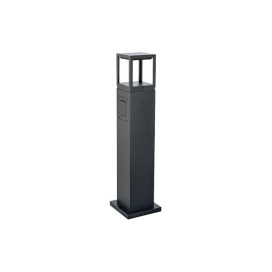Fagernes Bollard noir LED 2700K + prise coupure de phase