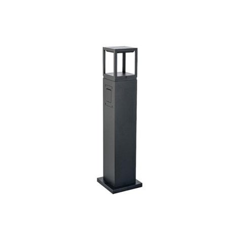 Fagernes Bollard noir LED 2700K + prise coupure de phase