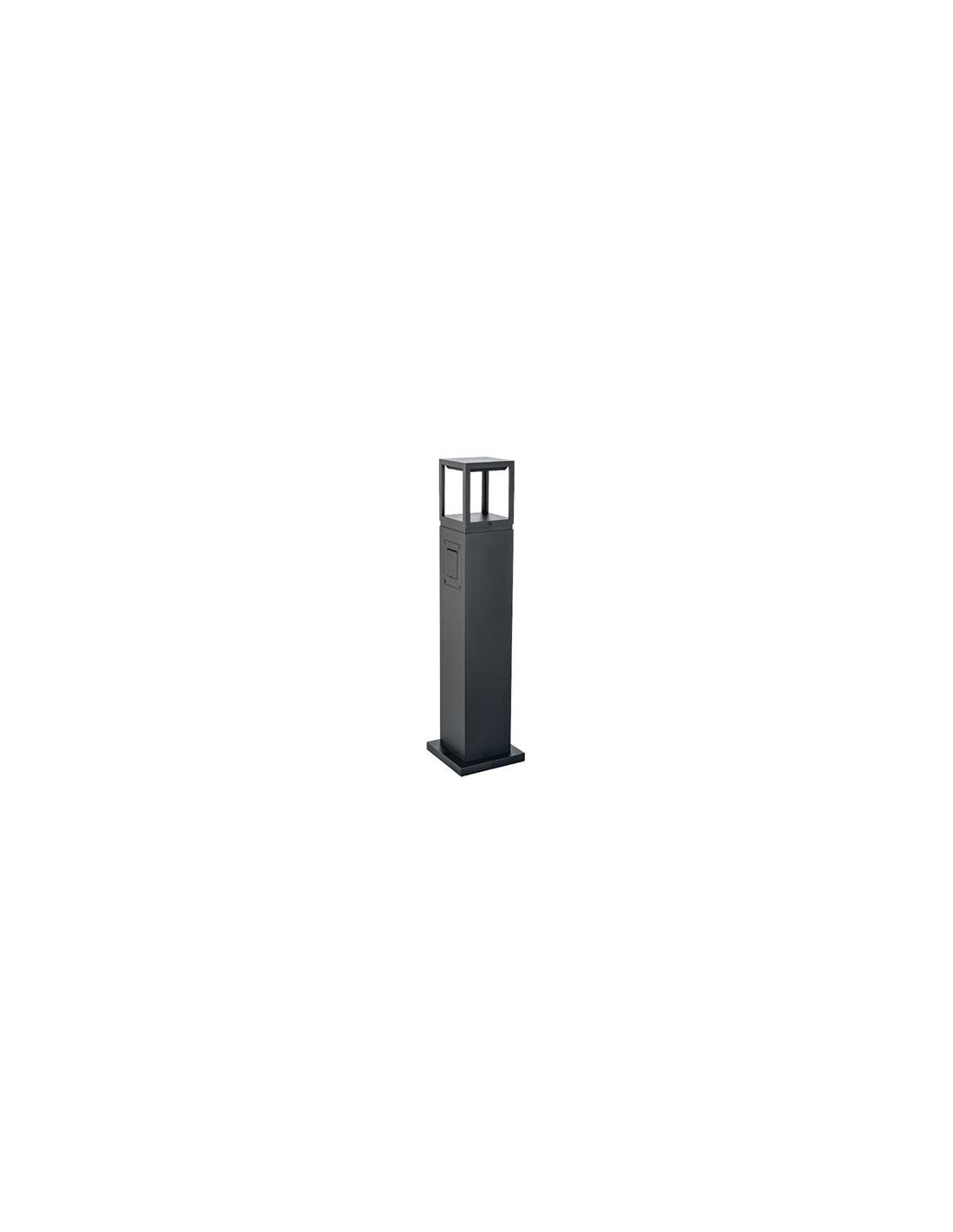 Fagernes Bollard noir LED 2700K + prise coupure de phase