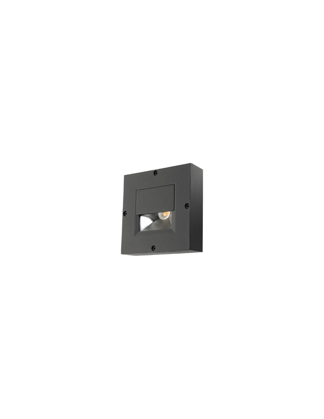 Callisto Wall Square graphite LED 4000K Coupure de phase