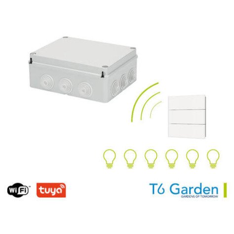 T6 Garden - Actionneur wifi et RF avec télécommande, 6 canaux