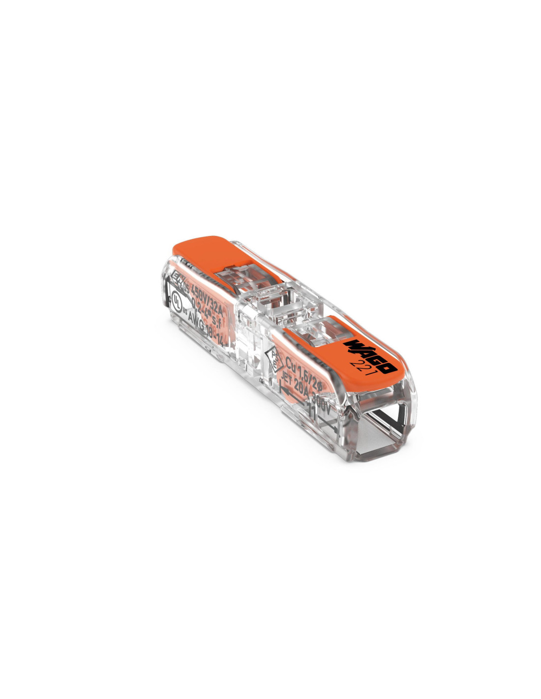 Connecteur de passage avec levier - 0,2-4mm² pour tous types de conducteurs