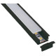 Profile pour strip LED 90° 2m NOIR  à  encastrer