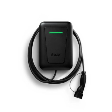 Borne de recharge Witty Plus avec câble fixe 6,5m, 22 kW MID OCPP